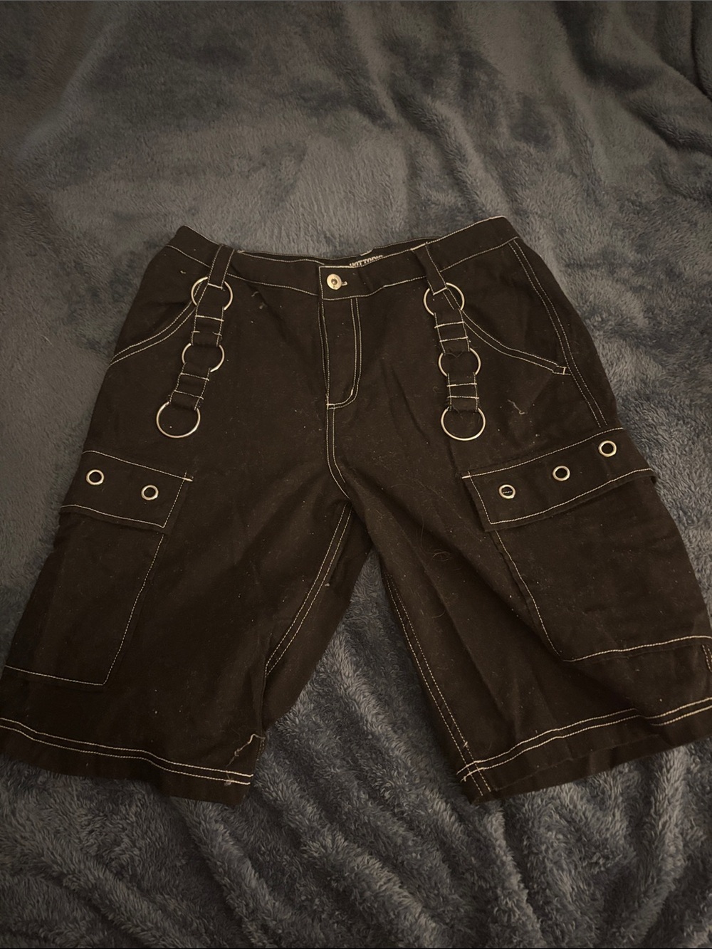 Black Knee-length shorts